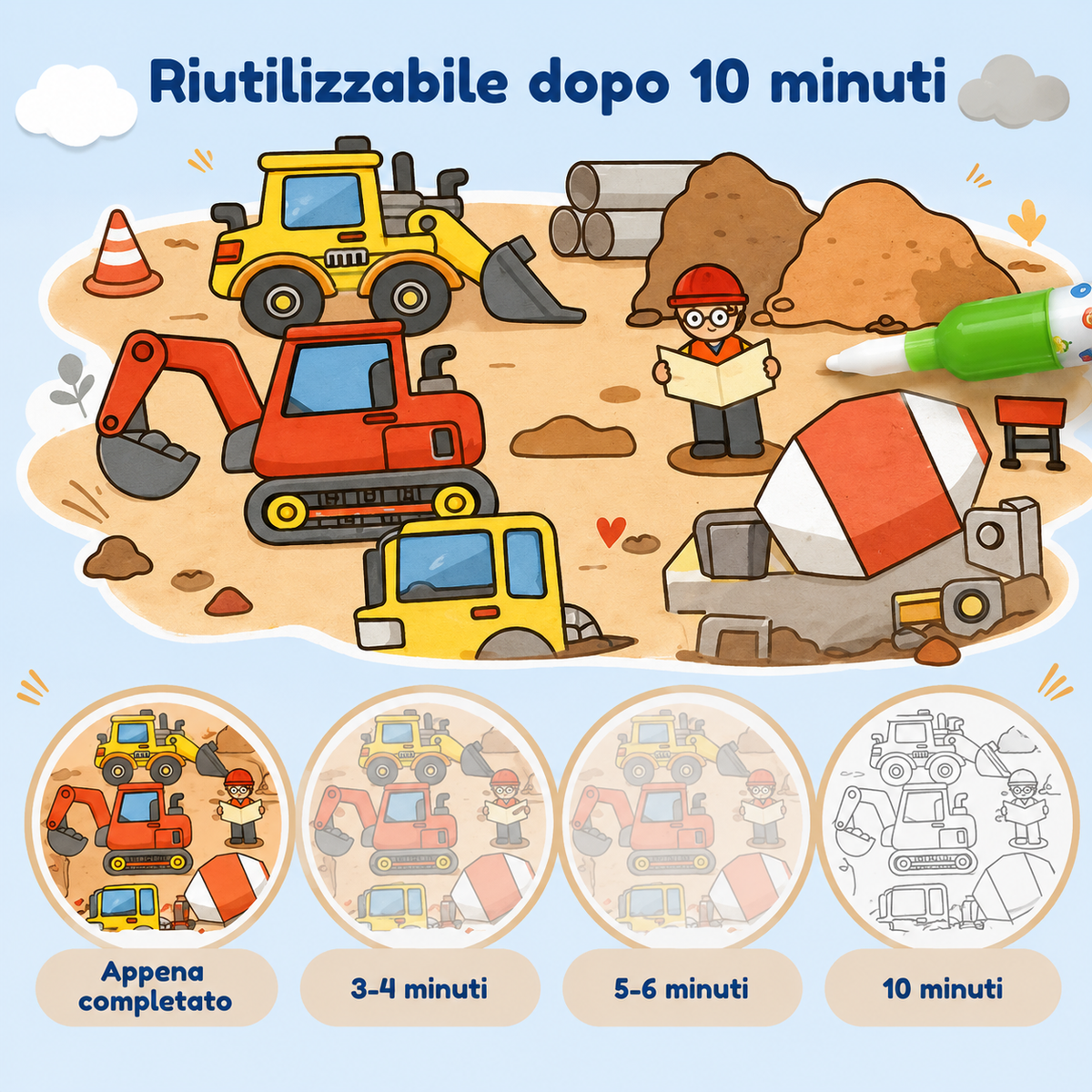 Libro Mágico para Colorear con Agua – Reutilizable 