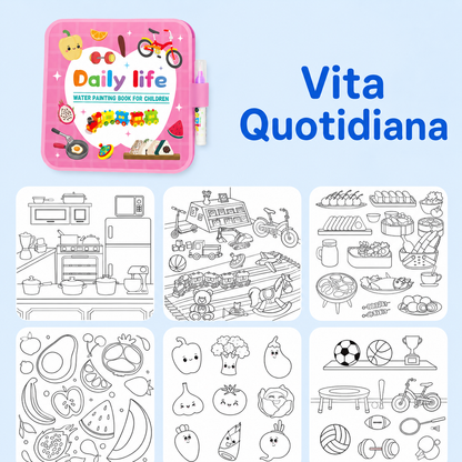 Libro Mágico para Colorear con Agua – Reutilizable 