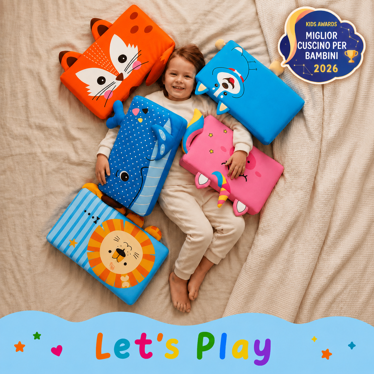 Almohada para niños Dreamy™ - Let's Play