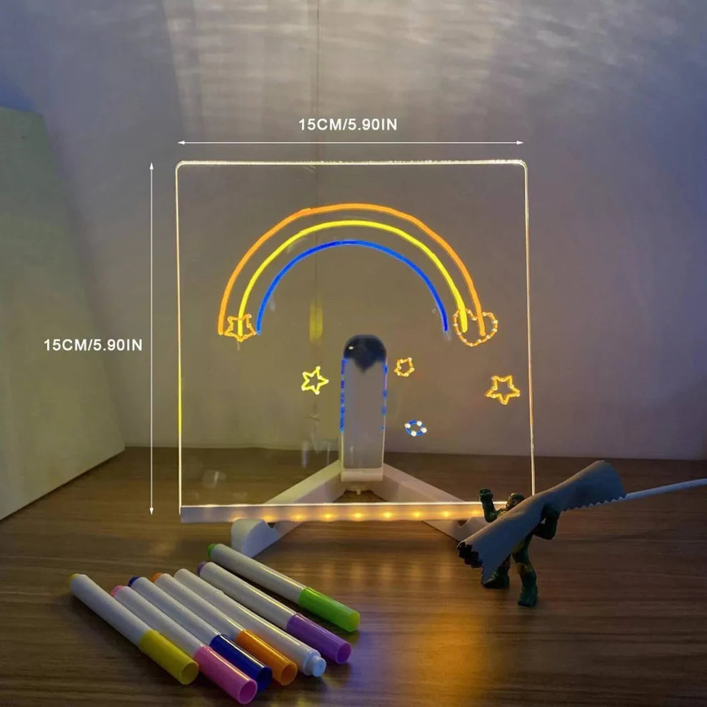 Pizarra LED iluminada