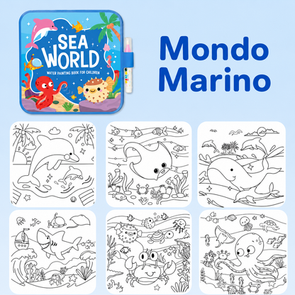 Libro Mágico para Colorear con Agua – Reutilizable 