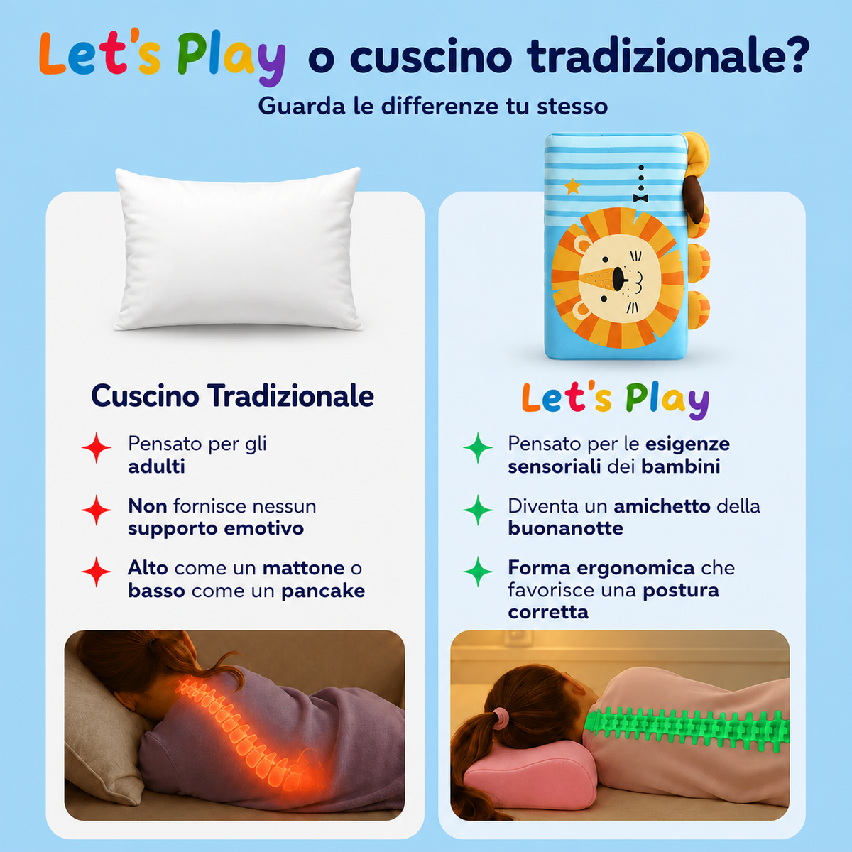 Almohada para niños Dreamy™ - Let's Play